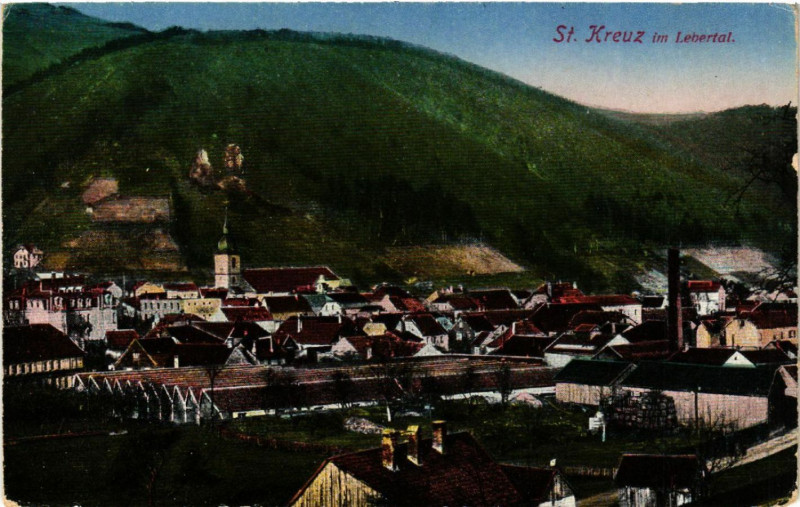 Carte postale ancienne Saint-Kreuz im Lebertal