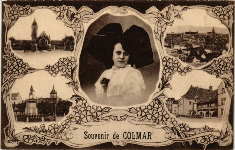Carte postale ancienne Souvenir de Colmar à Colmar