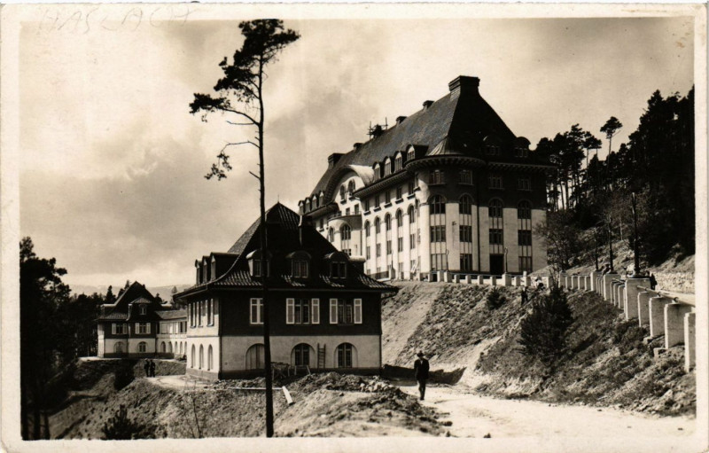 Carte postale ancienne Sanatorium Haslach (pres Munster) à Munster