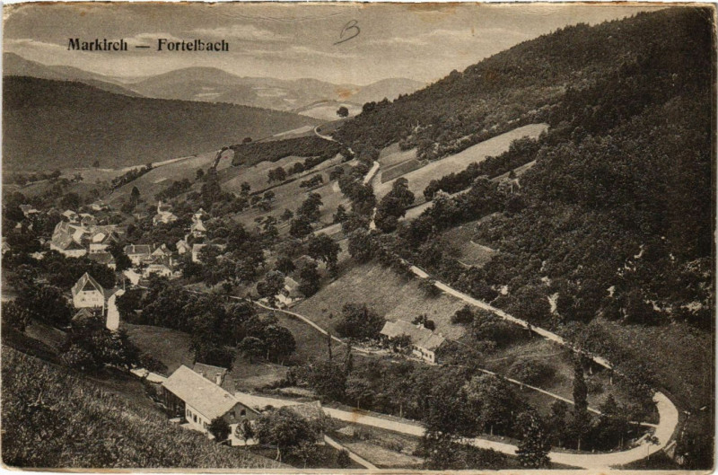Carte postale ancienne Markirch - Fortelbach à Elbach