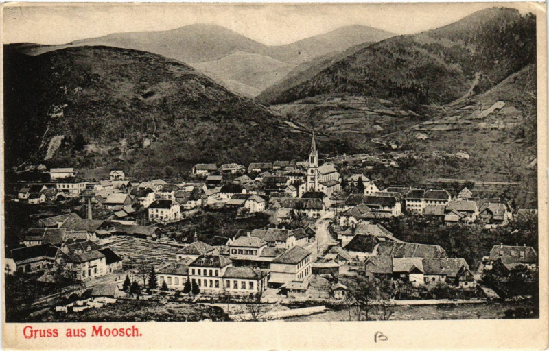 Carte postale ancienne Gruss aus Moosch à Moosch
