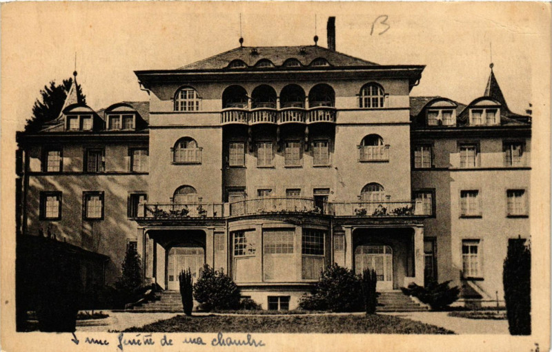 Carte postale ancienne Etabl. de Cure Masevaux a Masevaux