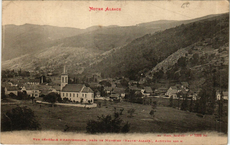 Carte postale ancienne Notre-Alsace - Vue générale d'Ampfersbach