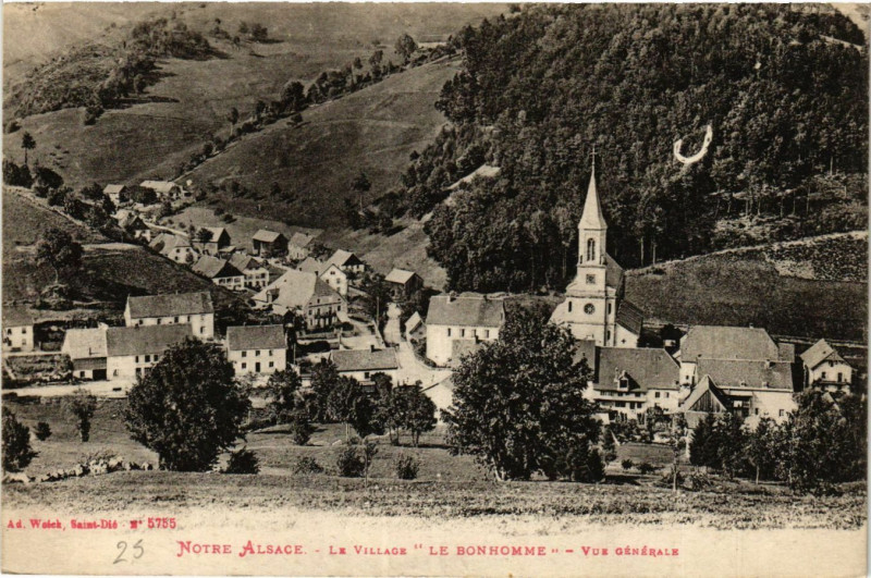 Carte postale ancienne Notre-Alsace - Le Village - Le Bonhomme - Vue générale au Bonhomme