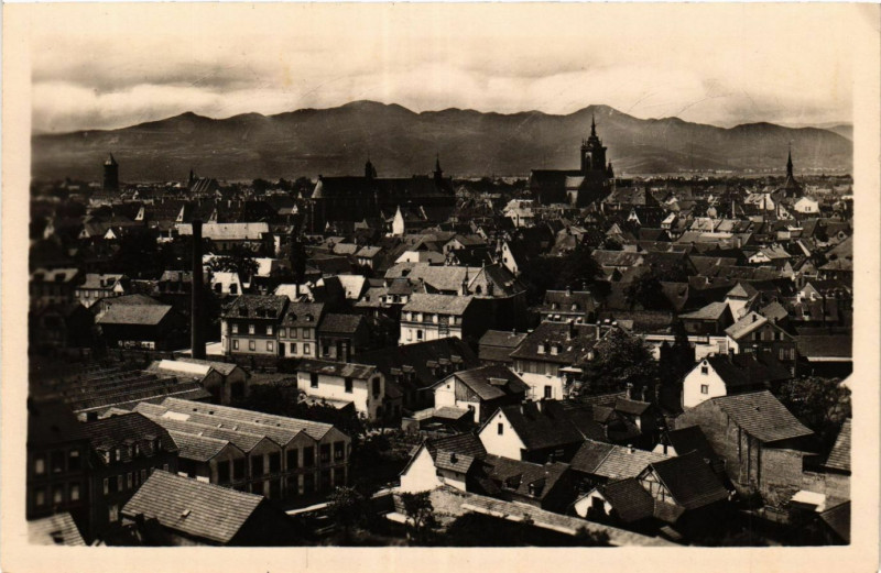 Carte postale ancienne Colmar - Vue générale à Colmar