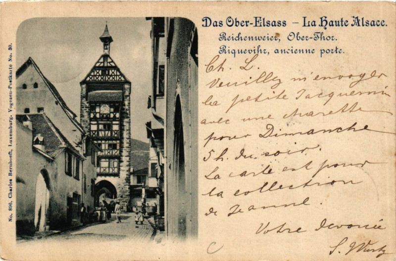 Carte postale ancienne La Haute Alsace - Reichenweiser