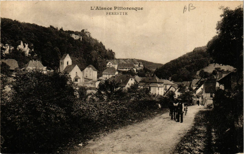 Carte postale ancienne L'Alsace Pittoresque - Ferrette à Ferrette