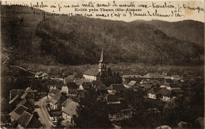 Carte postale ancienne Kruth pres Thann à Kruth