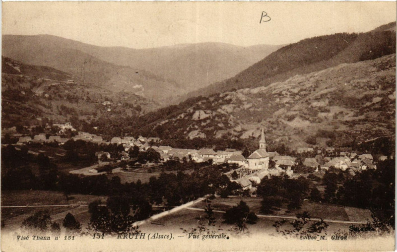 Carte postale ancienne Kruth - Vue générale à Kruth