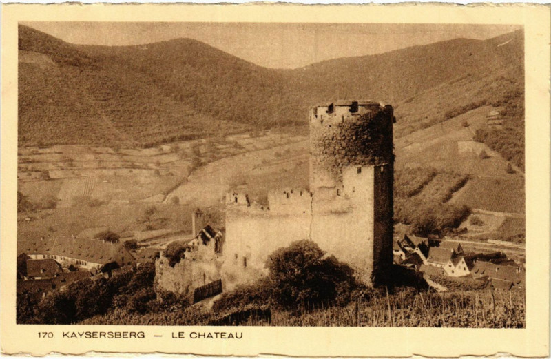 Carte postale ancienne Kaysersberg - Le Chateau