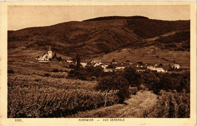 Carte postale ancienne Hunawihr - Vue générale à Hunawihr