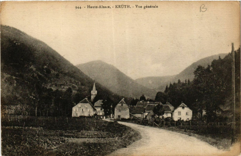 Carte postale ancienne Haute-Alsace - Kruth - Vue générale à Kruth
