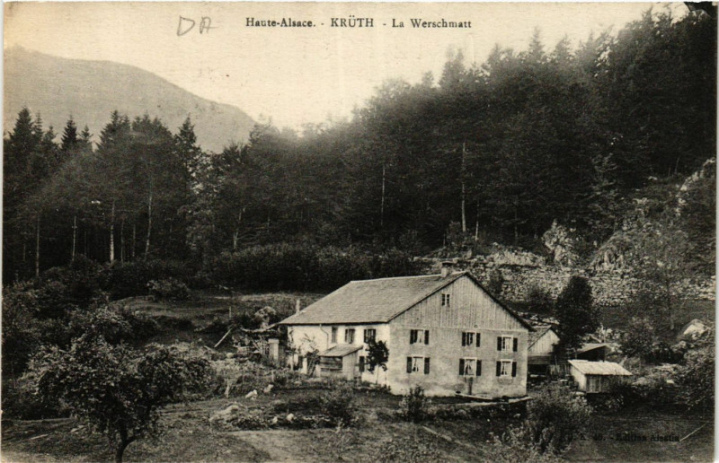Carte postale ancienne Haute-Alsace - Kruth - La Werschmatt à Kruth