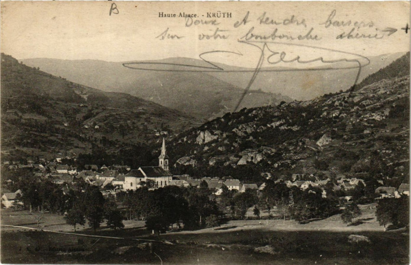 Carte postale ancienne Haute-Alsace - Kruth à Kruth