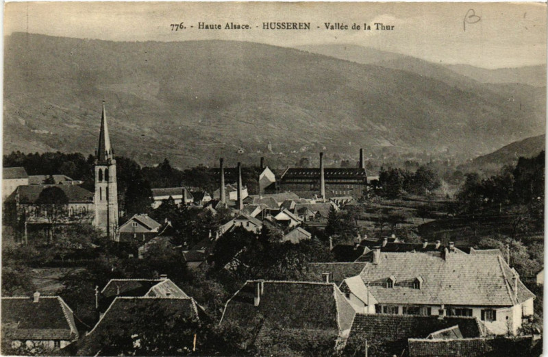 Carte postale ancienne Haute-Alsace - Husseren - Vallée de la Thur