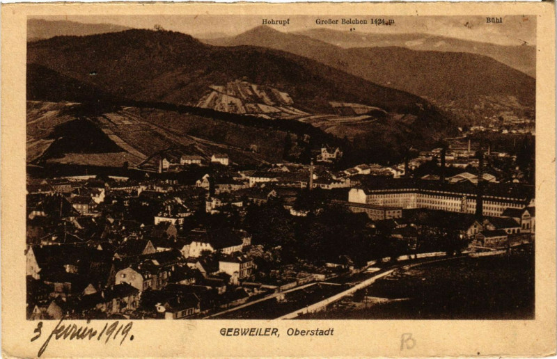 Carte postale ancienne Gebweiler - Oberstadt