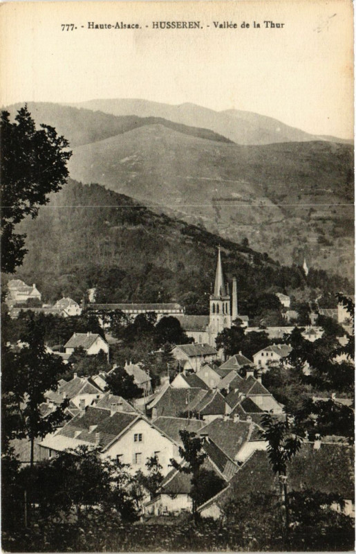 Carte postale ancienne Haute-Alsace - Husseren - Vallée de la Thur