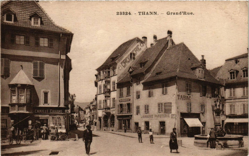 Carte postale ancienne Thann - Grand'Rue à Thann