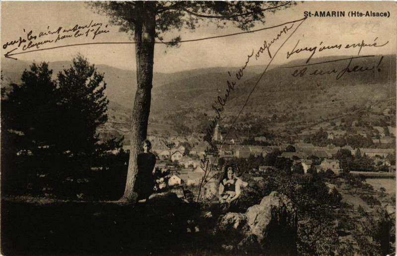Carte postale ancienne Saint-Amarin (Hte-Alsace) à Saint-Amarin