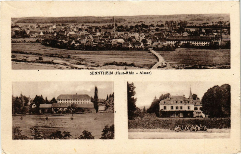 Carte postale ancienne Senntheim (Haut-Rhin - Alsace)