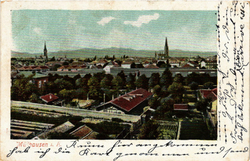 Carte postale ancienne Mulhausen i. E.