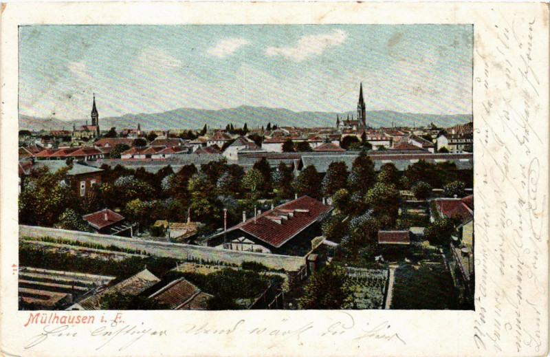 Carte postale ancienne Mulhausen i. E.