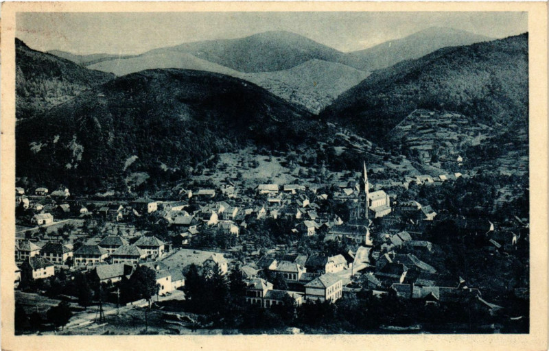 Carte postale ancienne Moosch - Vue générale à Moosch