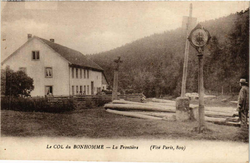 Carte postale ancienne Le Col du Bonhomme - La Frontiere (Vise Paris 809)