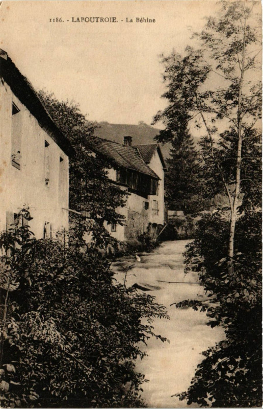 Carte postale ancienne Lapoutroie - La Behine à Lapoutroie
