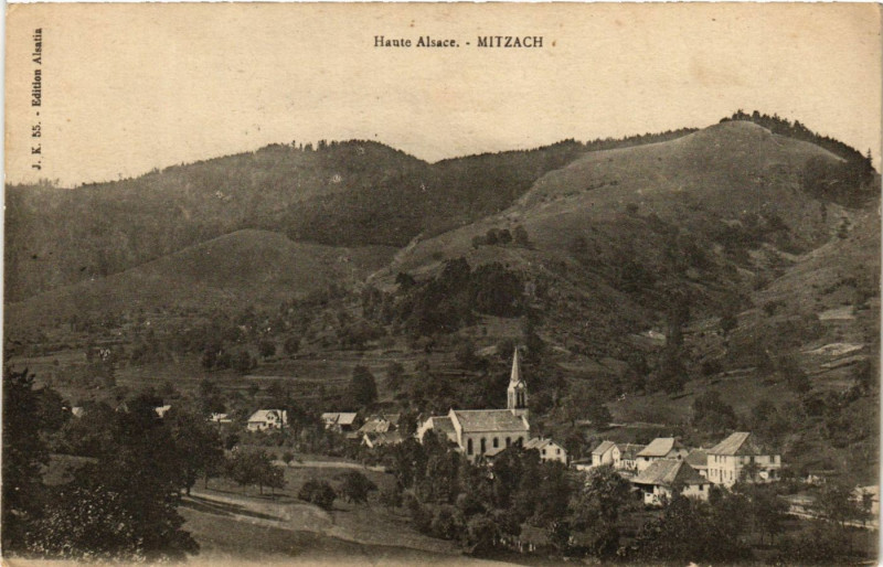 Carte postale ancienne Haute Alsace - Mitzach à Mitzach