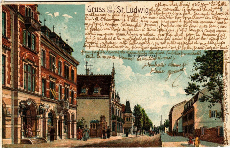 Carte postale ancienne Gruss aus Saint-Ludwig
