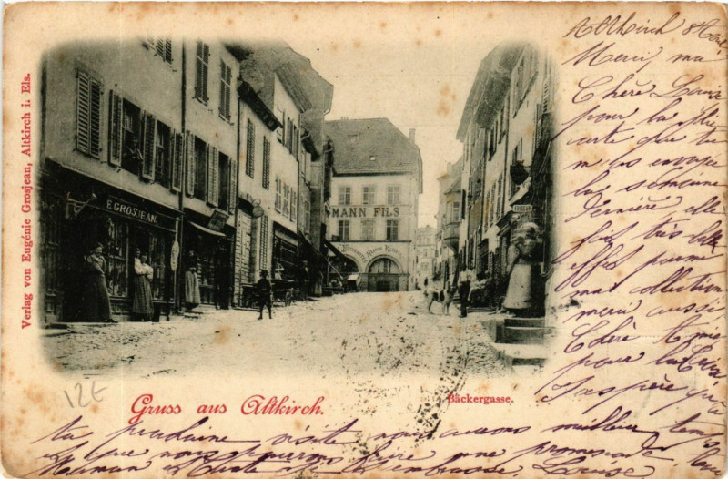 Carte postale ancienne Gruss aus Altkirch à Altkirch