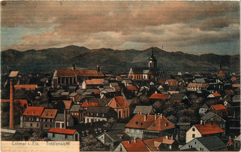 Carte postale ancienne Colmar i.Els. - Totalansicht à Colmar