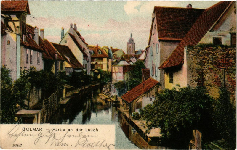 Carte postale ancienne Colmar - Partie an der Lauch à Colmar