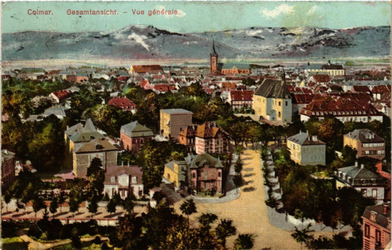 Carte postale ancienne Colmar - Gesamiansicht - Vue générale à Colmar