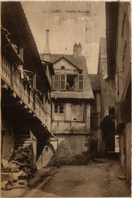 Carte postale ancienne Barr - Vieilles Maisons