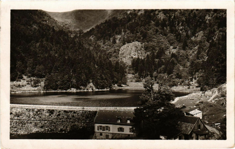 Carte postale ancienne La Valléede Munster - Lac du SCHIESSROThried à Munster