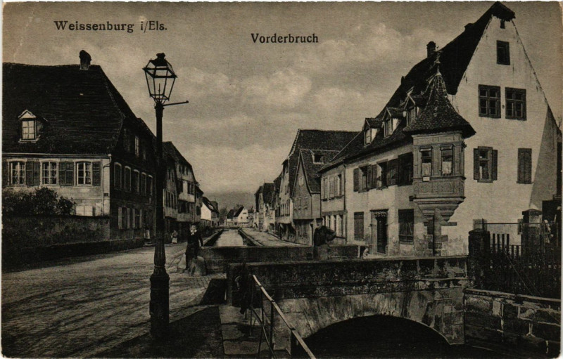 Carte postale ancienne Weissenburg i/Els. - Vorderbruch