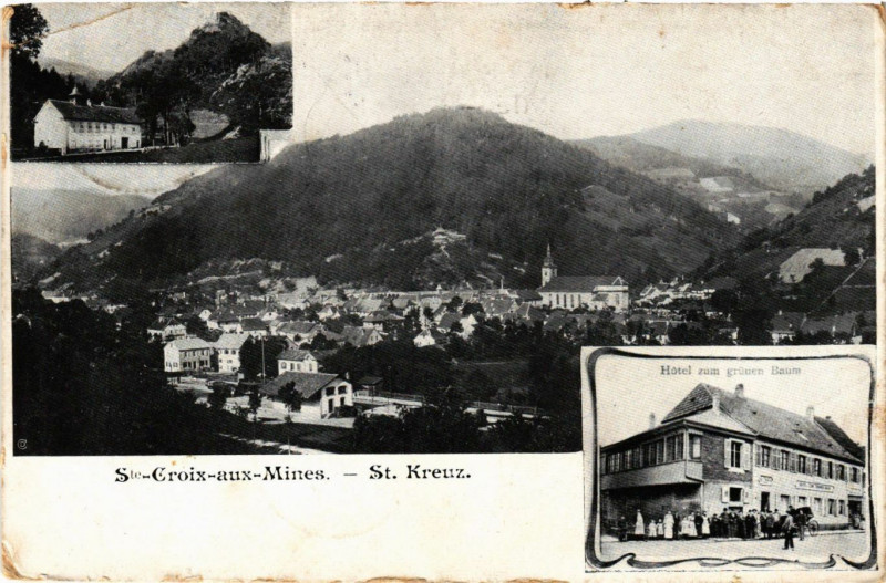 Carte postale ancienne Sainte-Croix-aux-Mines - Saint-Kreuz à Sainte-Croix-aux-Mines