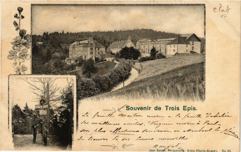 Carte postale ancienne Souvenir de Trois-Epis