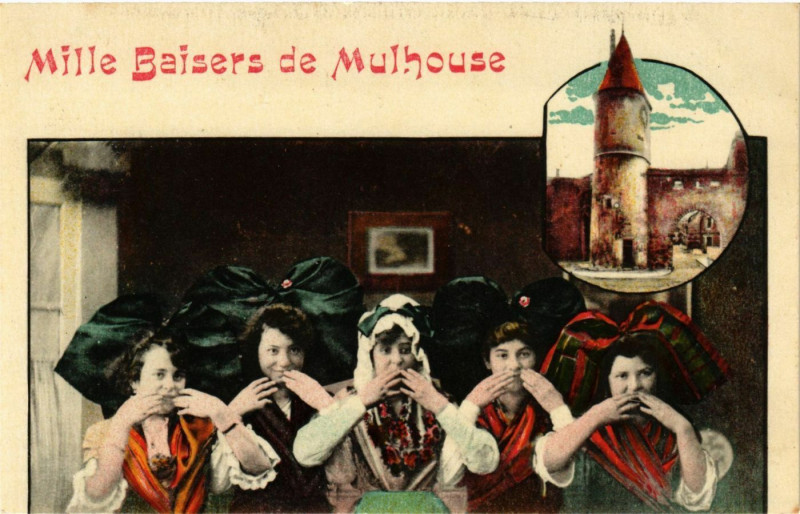 Carte postale ancienne Mille Baiserz de Mulhouse à Mulhouse