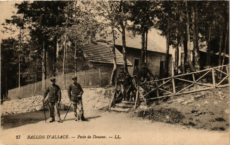 Carte postale ancienne Ballon d'Alsace - Poste de Douane