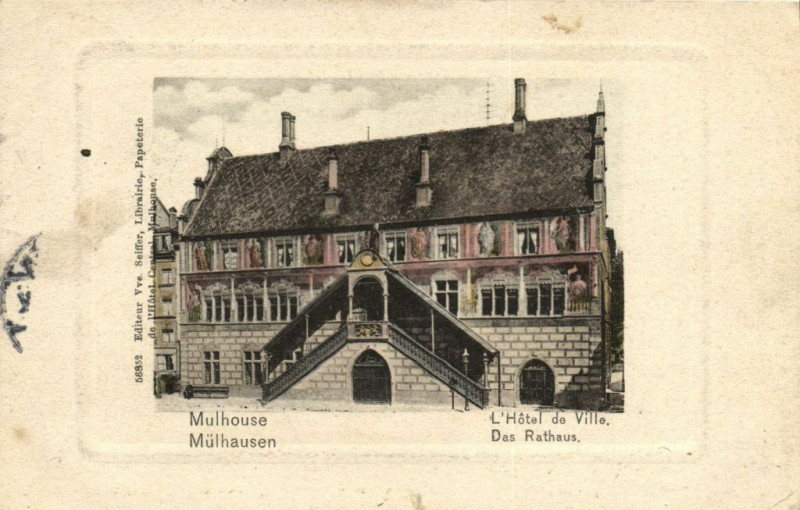 Carte postale ancienne Mulhausen Hotel de Ville