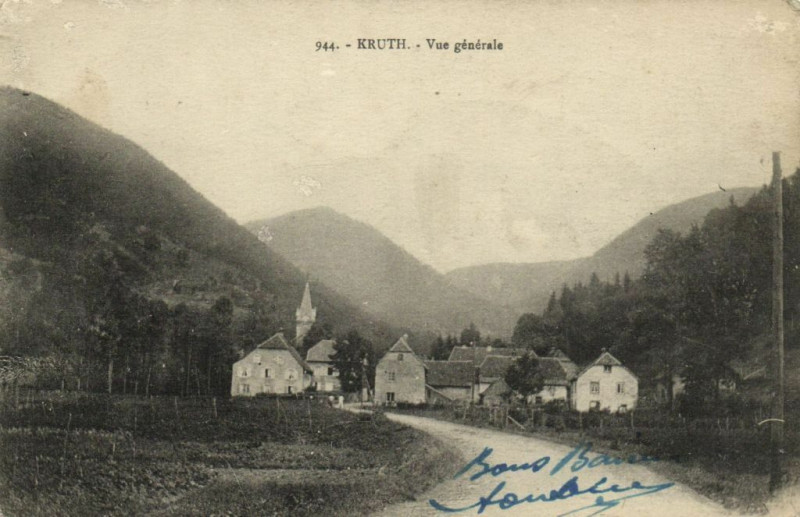 Carte postale ancienne Kruth - Vue générale à Kruth