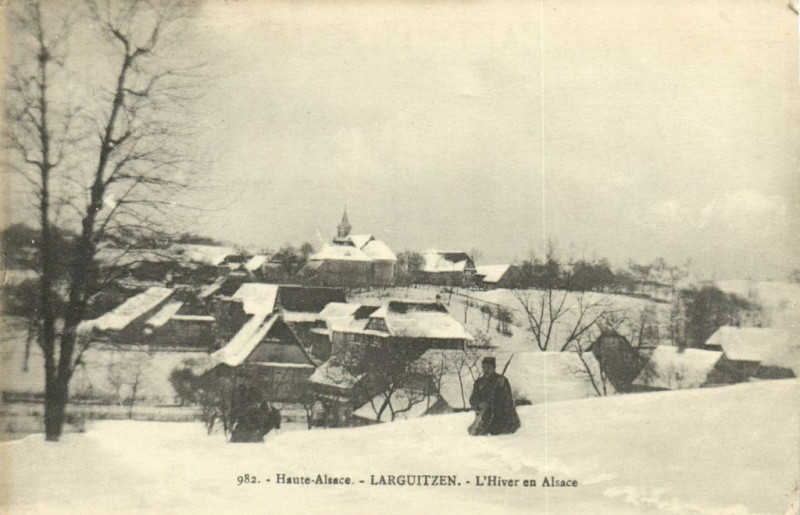 Carte postale ancienne Haute - Alsace Larguitzen - L'Hives an Alsace