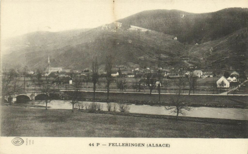 Carte postale ancienne Felleringen (Alsace) à Fellering