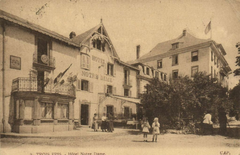 Carte postale ancienne Trois-Epis - Hotel Notre Dame