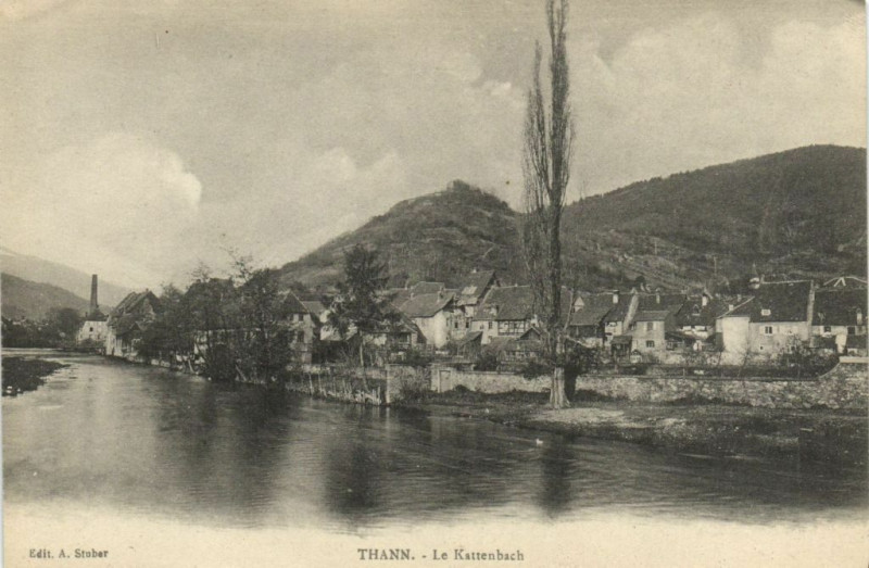 Carte postale ancienne Thann - Le Kettenbach à Thann