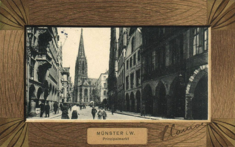 Carte postale ancienne Munster i.W. Prinzipalmarkt à Munster