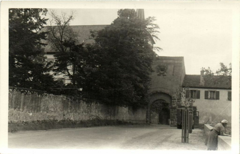 Carte postale ancienne Kintsheim - La porte strasse